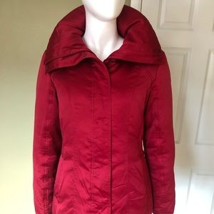 N0005 Platinum Ulex Red Down-blend Coat Women M